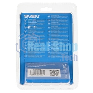 Мышь беспроводная SVEN RX-400W черный, 1400 dpi, радиоканал, USB, кнопки - 4