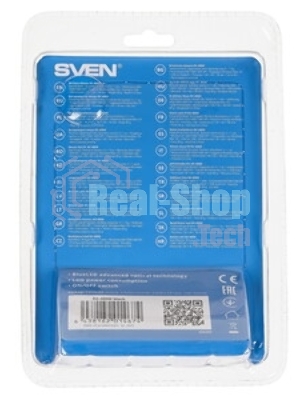 Мышь беспроводная SVEN RX-400W черный, 1400 dpi, радиоканал, USB, кнопки - 4