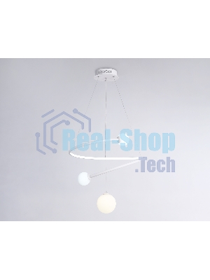 Светильник Ambrella light FL66299 WH белый 39W 3000K-6400K+G9 D500*1200 (ПДУ ИК)