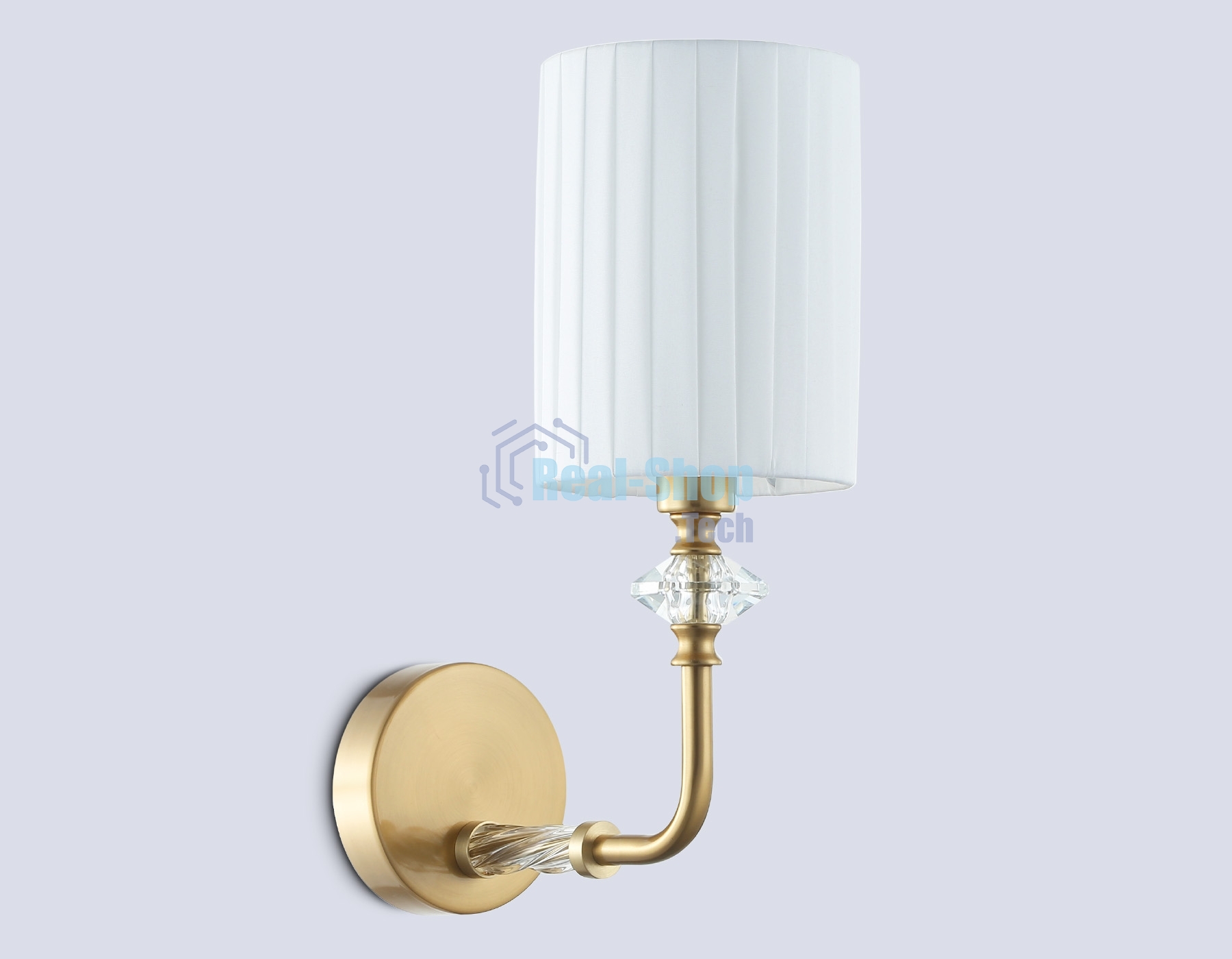Настенный светильник Ambrella light LH71506 BS/FR латунь/белый матовый E14 max 40W 230*120*310