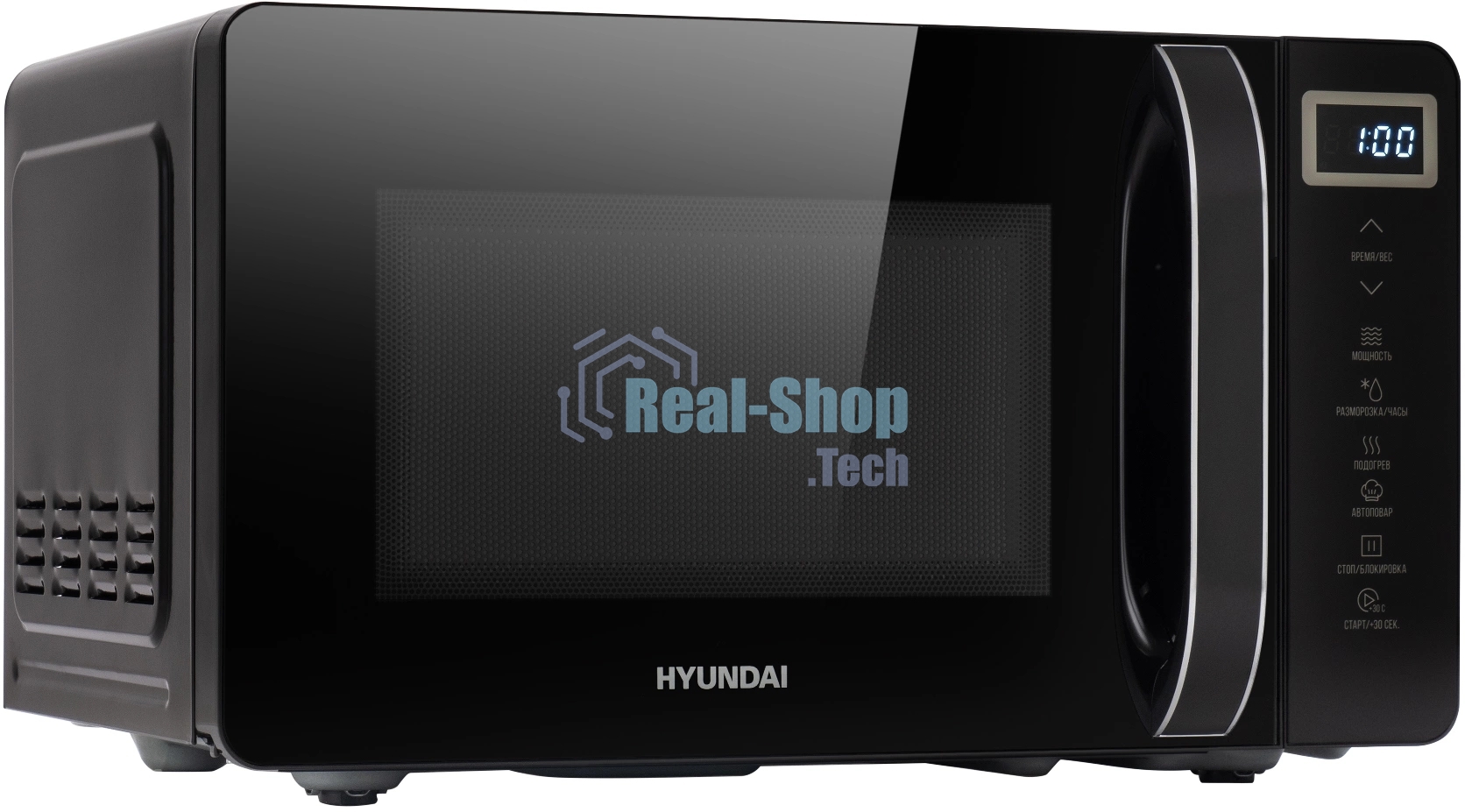 Микроволновая печь Hyundai HYM-D3039 черный, 20 л, 700 Вт, переключатели - сенсор