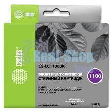 Картридж струйный Cactus CS-LC1100BK черный (16 мл) для Brother DCP-385c/6690cw/MFC-990/5890/5895/6490