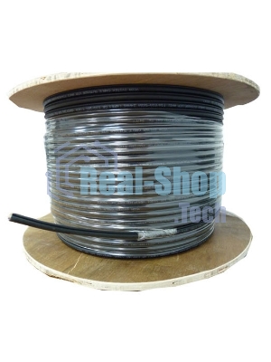 Кабель сетевой UTP 4 пары cat5E solid 0.50мм CCA 305м черный outdoor