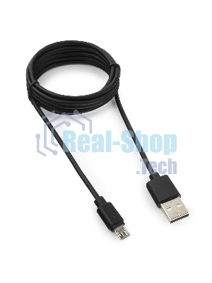 Кабель USB 2.0 Pro Гарнизон GCC-mUSB2-AMBM-1.8M, AM/microBM 5P, 1.8м, черный, пакет