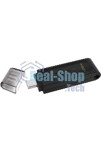 Флешка USB Kingston DataTraveler DT70 (DT70/128Gb), 128Gb, USB Type C, R/W 70/45, черный