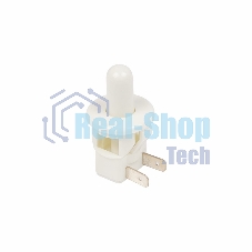 Выключатель-кнопка Rexant 250V 2.5А (2с) ON-(OFF) Б/Фикс белый (мебельная)