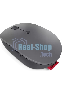 Мышь беспроводная Lenovo Go серый, 2400 dpi, радиоканал, USB-C, кнопки - 3