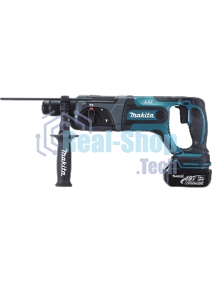 Перфоратор Makita DHR241RFE Перфоратор ак ,SDS+, 18В,2 х 3А ч Li-ion,3реж,1.9Дж,0-4000у\м,3.5кг,чем,подсв,совмест с 4 А ч Li-ion