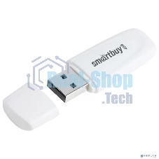 Флешка USB Smartbuy Scout White (SB004Gb2SCW), 4Gb, USB 2.0, R/W 12/5, белый