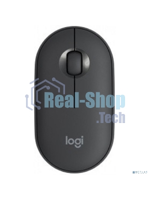 Мышь беспроводная Logitech Pebble M350 графитовый, 1000 dpi, радиоканал, Bluetooth, USB, кнопки - 3