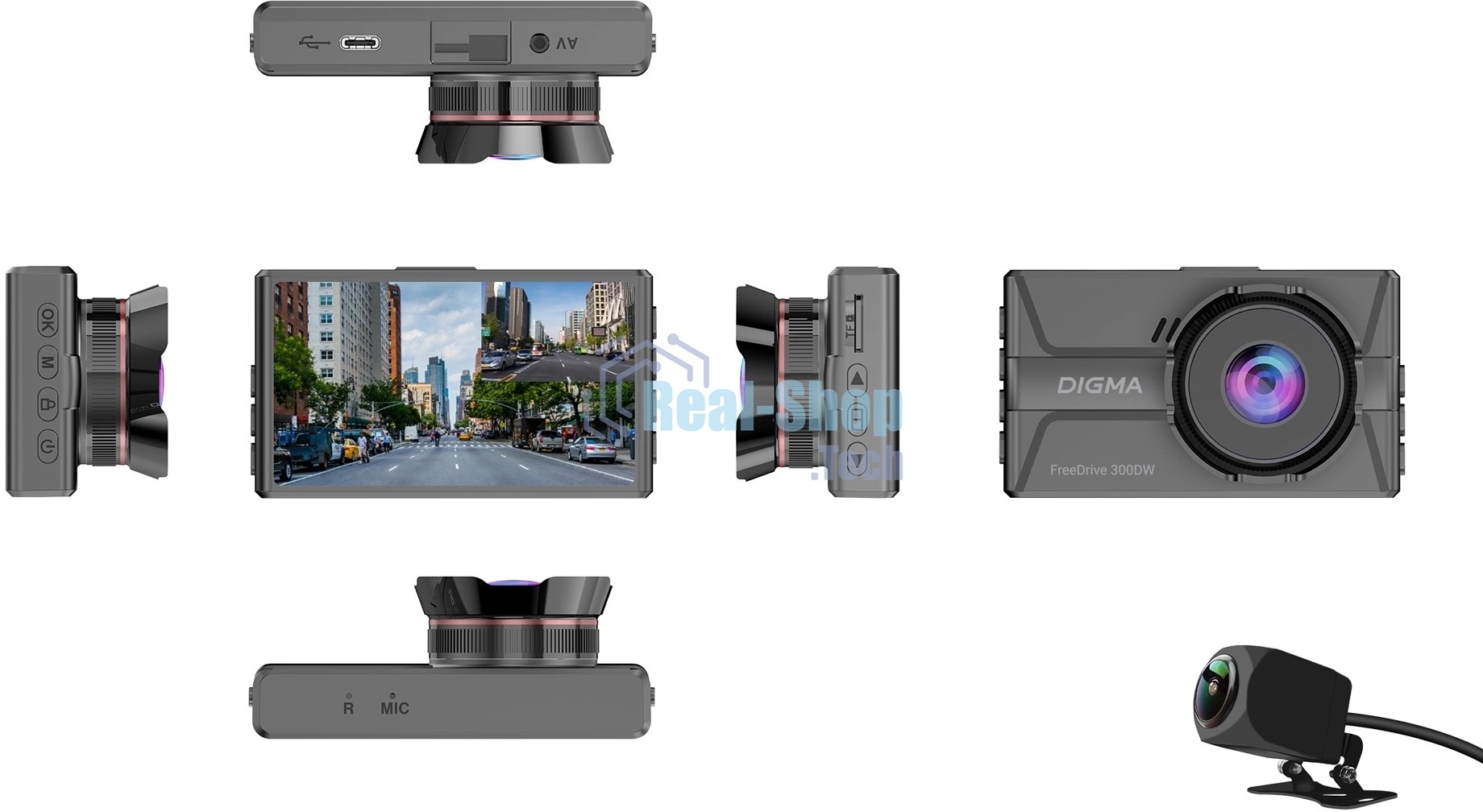 Видеорегистратор Digma FreeDrive 300DW, 2560x1440, 3