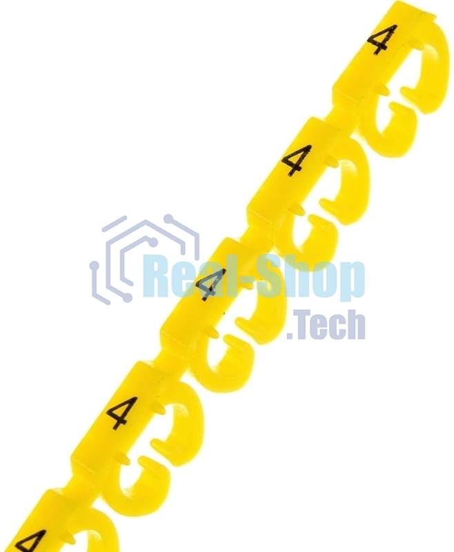 Клипсы Lanmaster LAN-MCC-NUM-SET-C6 для маркировки ПВХ 6.5 мм (упак.: 100 шт)