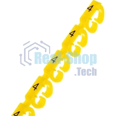 Клипсы Lanmaster LAN-MCC-NUM-SET-C6 для маркировки ПВХ 6.5 мм (упак.: 100 шт)