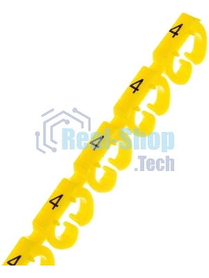 Клипсы Lanmaster LAN-MCC-NUM-SET-C6 для маркировки ПВХ 6.5 мм (упак.: 100 шт)