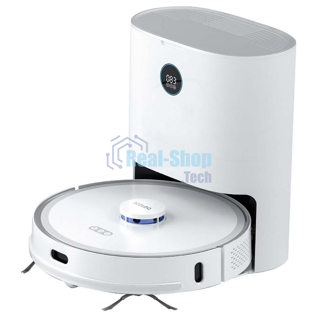 Робот-пылесос Roidmi Smart Robot Vacuum and Mop Cleaner H30Plus белый, 52 Вт, 5200 мА·ч, уборка сухая/влажная, пылесборник контейнер 0.25 л