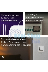 Умное реле Yandex YNDX-00538 2канал. белый