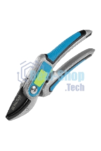 Секатор с наковальней Palisad LUXE 215 мм, регулировка захвата, трехкомпонентные рукоятки