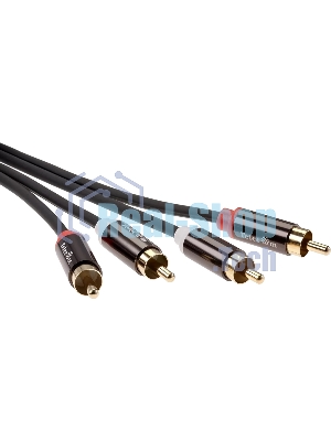 Кабель соединит 2xRCA (M) - 2xRCA (M),1.5m, TelecomPRO TAV7158M-1.5M