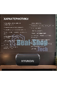 Портативная колонка Hyundai H-PS1029 черный 220W 4.1 BT 10м 4800mAh