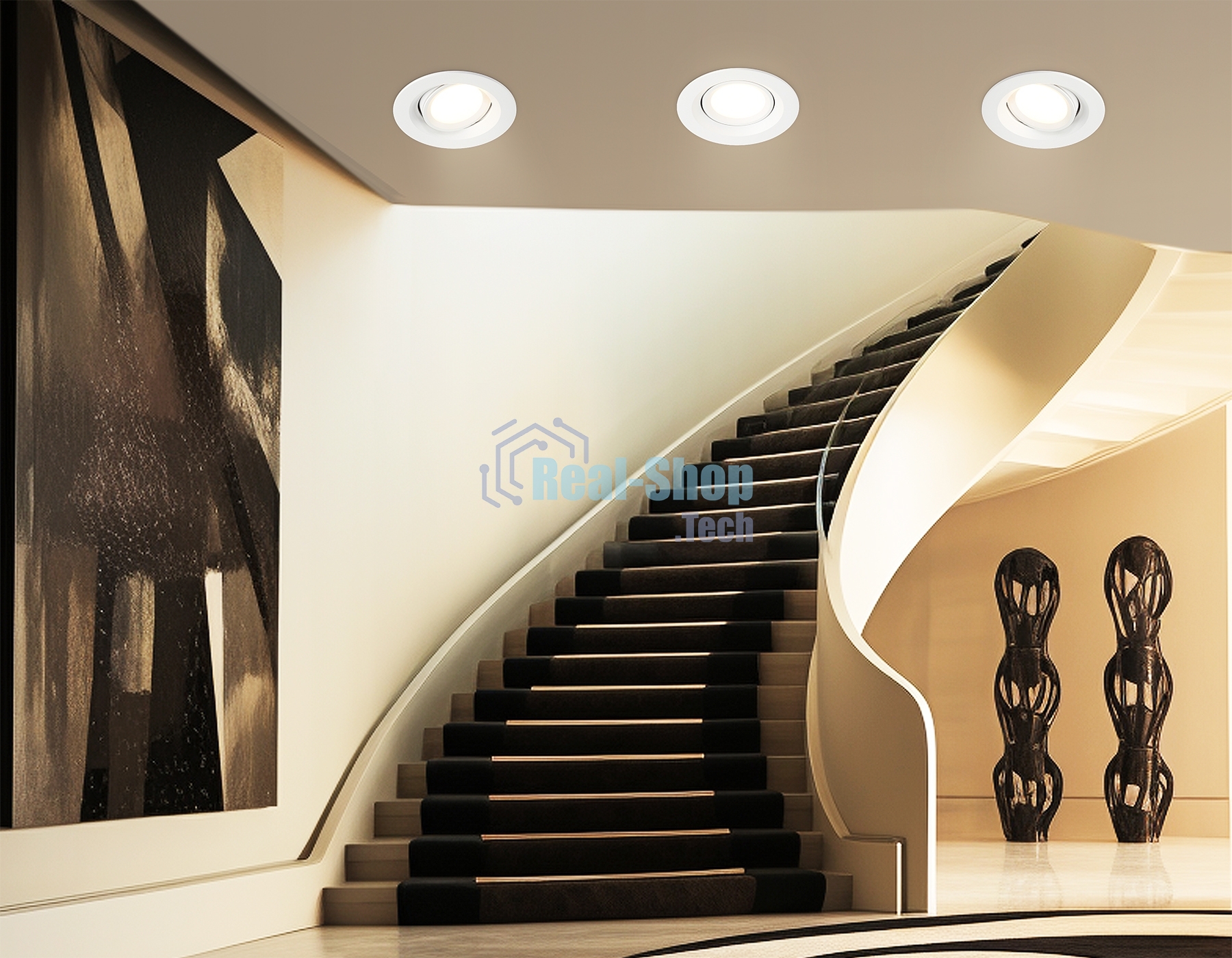 Светильник Ambrella light TN1141 WH белый IP44 GU5.3 D95*38