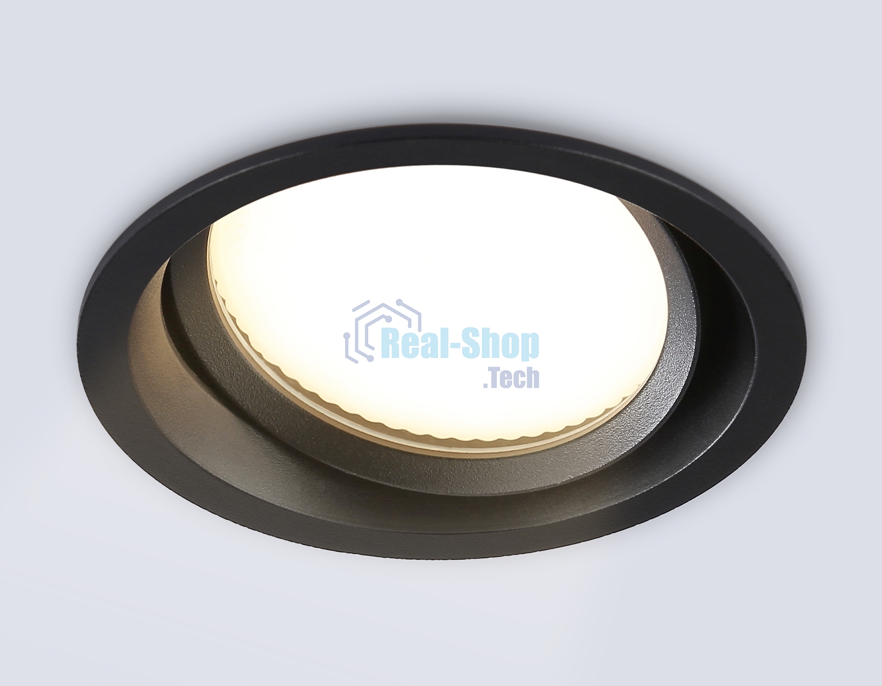 Светильник Ambrella light TN6653 BK черный IP44 GX53 D110*48