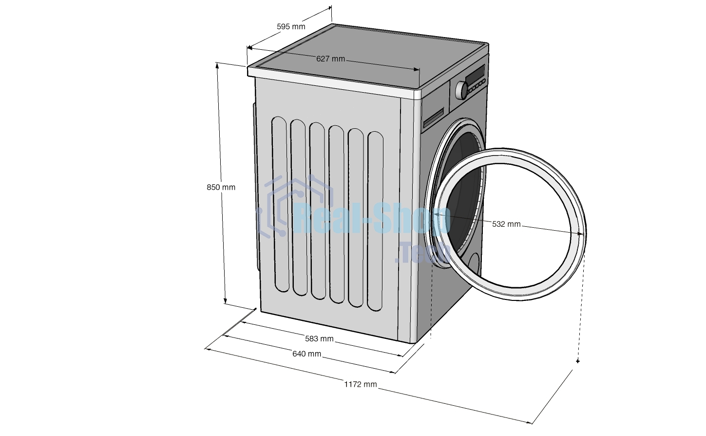 Сушильная машина Korting KD 69IHP10 An антрацит, 10 кг, сушка - конденсационная, программ - 12, 59.5 x 85 x 62.7 см