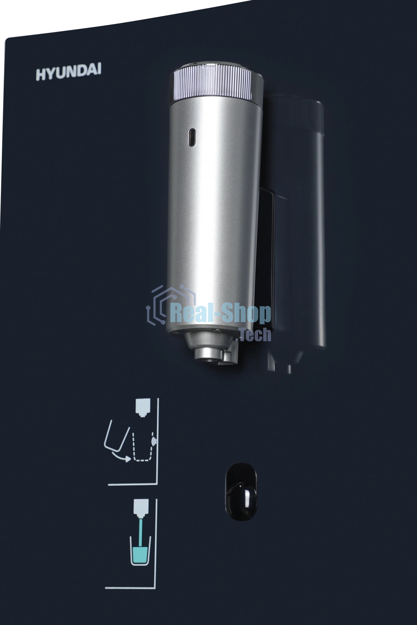 Кулер для воды Hyundai AquaSense UV H-WD7825C, нижняя загрузка, нагрев 90 °С, охлаждение 4 °С, черный