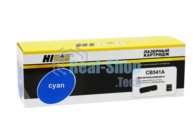 Расходные материалы Hi-Black CB541A/CE321A Картридж для CLJ CM1300/CM1312/CP1210/CP1525/CM1415, CB541A, C, (1400стр.) с чипом, New