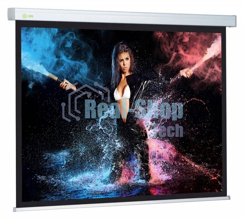 Экран Cactus 180x180см Wallscreen CS-PSW-180x180 1:1 настенно-потолочный рулонный белый