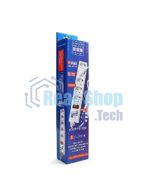 Сетевой фильтр Powercube SPG-B-15-WHITE 5 м, 5 розеток, белый, коробка