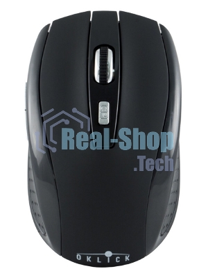 Мышь беспроводная Oklick 455MW черный, 1600 dpi, радиоканал, USB, кнопки - 6