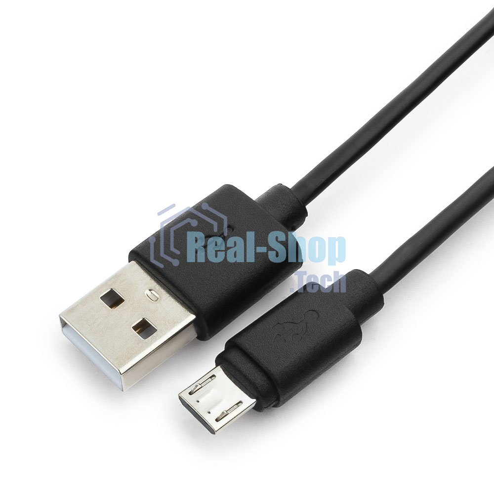 Кабель USB 2.0 Pro Гарнизон GCC-mUSB2-AMBM-1.8M, AM/microBM 5P, 1.8м, черный, пакет