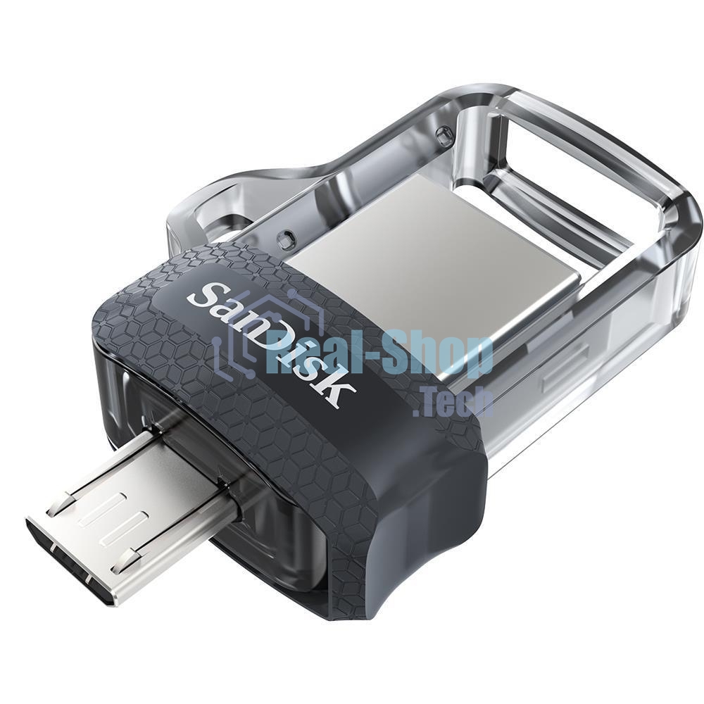 Флешка USB SanDisk DD3 Ultra (SDDD3-032G-G46), 32Gb, USB 3.0/microUSB, R/W 130/30, черный