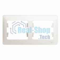 Рамка 2-м Glossa горизонт. перламутр SchE GSL000602