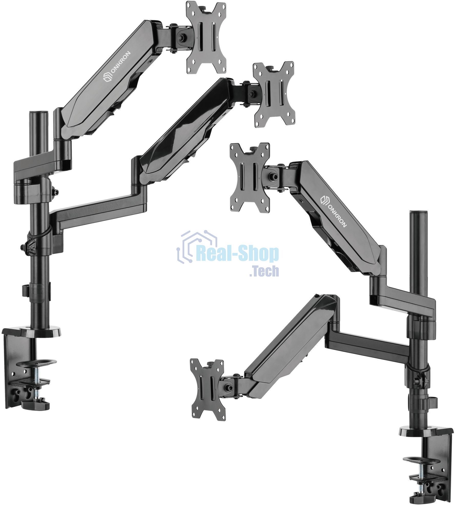 Кронштейн (держатель) ONKRON G140 для двух мониторов 13