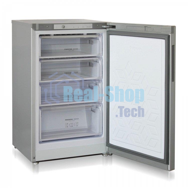 Морозильная камера Бирюса Б-M6048, металлик, 135л