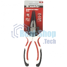 Длинногубцы Matrix Premium, 180 мм, прямые, трехкомпонентные рукоятки