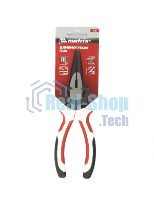 Длинногубцы Matrix Premium, 180 мм, прямые, трехкомпонентные рукоятки