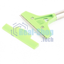 Скребок Сибртех, фиксированное лезвие, 100мм металлич, обрезиненная ручка, 300мм