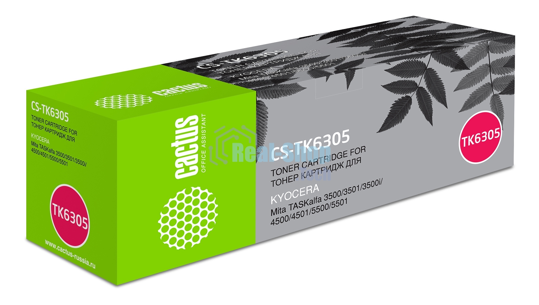Картридж лазерный Cactus CS-TK6305 черный (35000 стр.) для Kyocera Mita TASKalfa 3500/3501/4500/4501/5500/5501/3500i/3501i/4500i/4501i/5500i/5501i