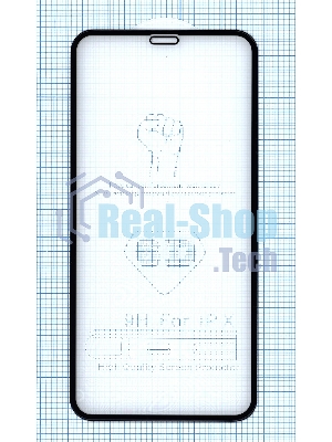 Защитное стекло 4D для Apple iPhone X черный