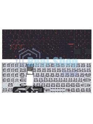 Клавиатура для ноутбука Lenovo Legion Y520 Y520-15IKB черная без рамки
