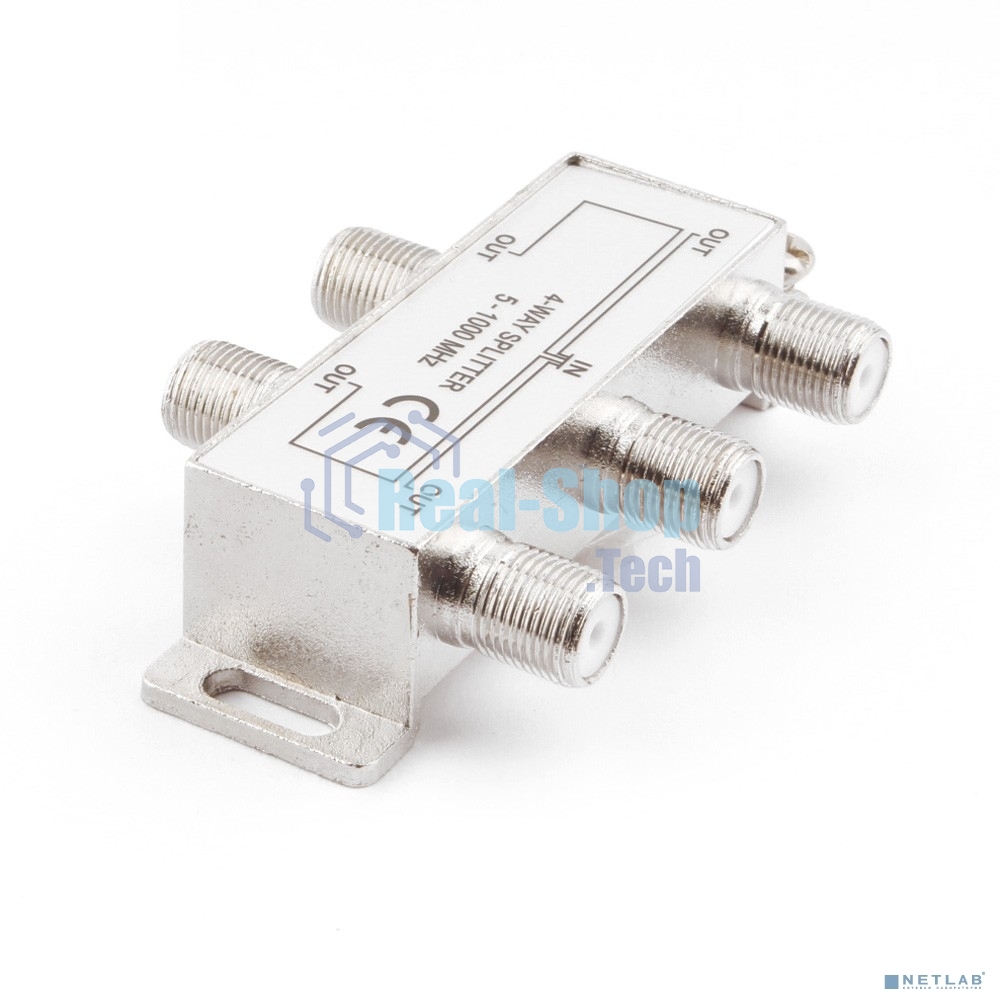 Разветвитель на 4 телевизора, Cablexpert AS-TV-04, 5-1000MHZ