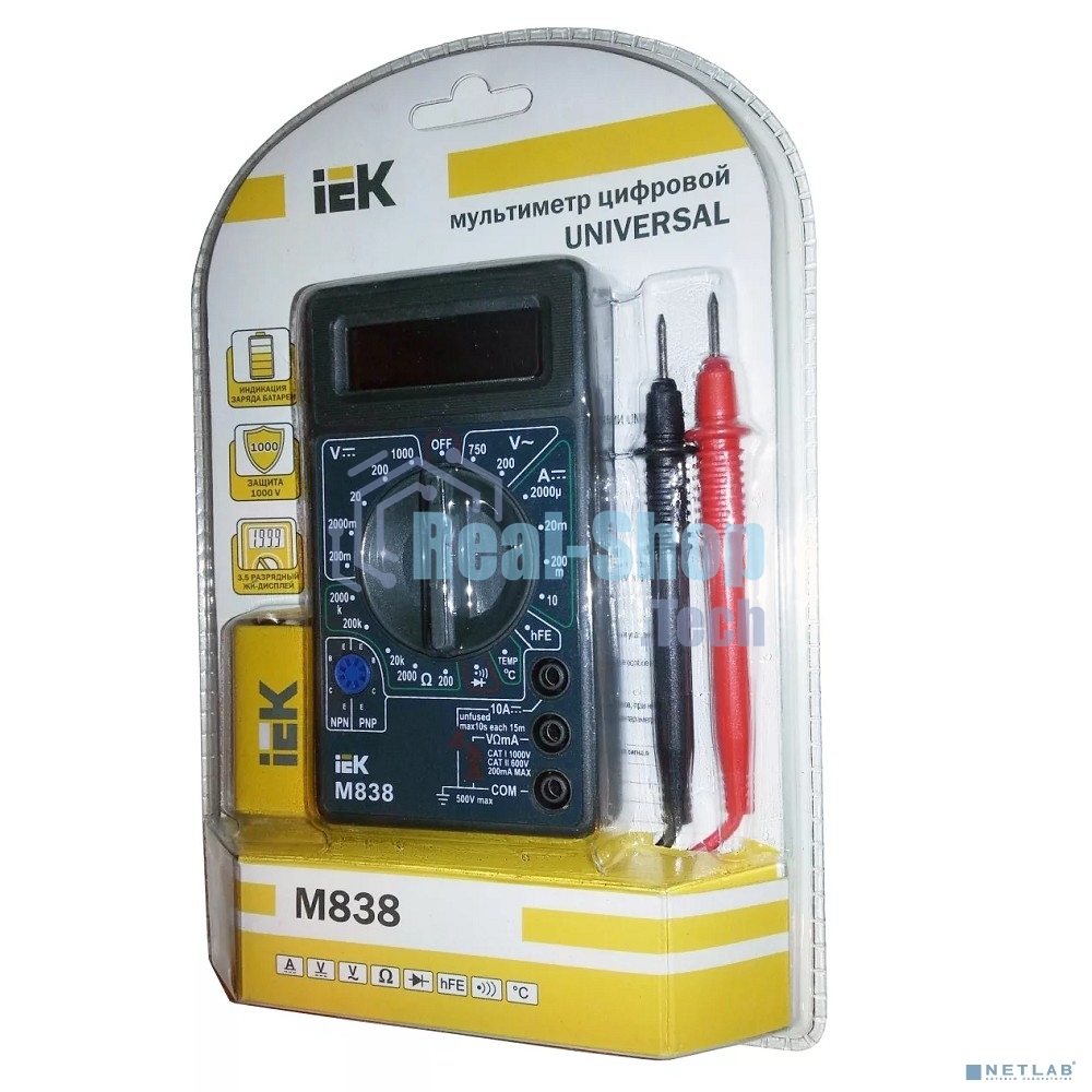 Мультиметр IEK Universal M838цифровой