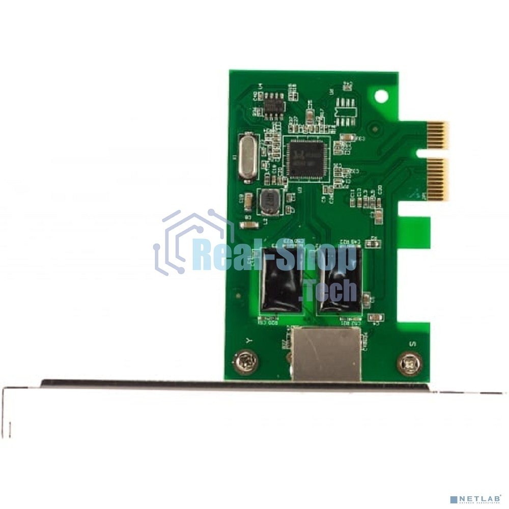 Сетевой адаптер Ethernet Gembird NIC-GX1 1000/100/10, PCI-express, чипсет RTL8111C