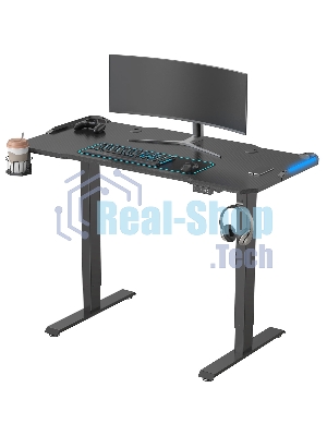Стол игровой Cactus CS-ED-GbK столешница МДФ карбон, каркас черный