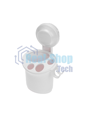 Стакан для зубных щеток и пасты HALSA HLS-F-113W на вакуумной присоске