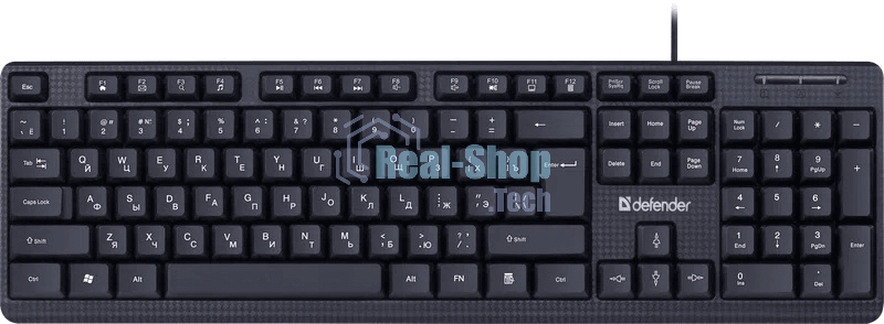 Клавиатура проводная Defender Daily HB-162, USB, черный