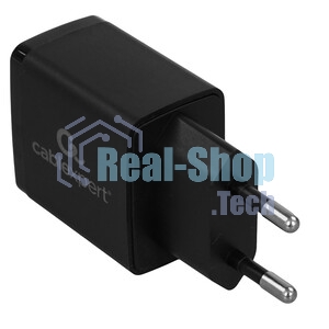 Сетевое зарядное устройство Cablexpert MP3A-PC-57, 5Вт, 1А, 1хUSB, черный, пакет