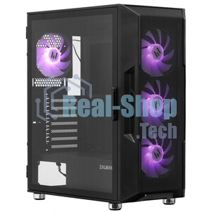 Компьютерный корпус ZALMAN MidiTower I3 NEO ARGb V2 black (ATX, без БП, 2xUSB3.0, 4x120мм ARGb) (Zalman i3 NEO ARGb V2 Black)